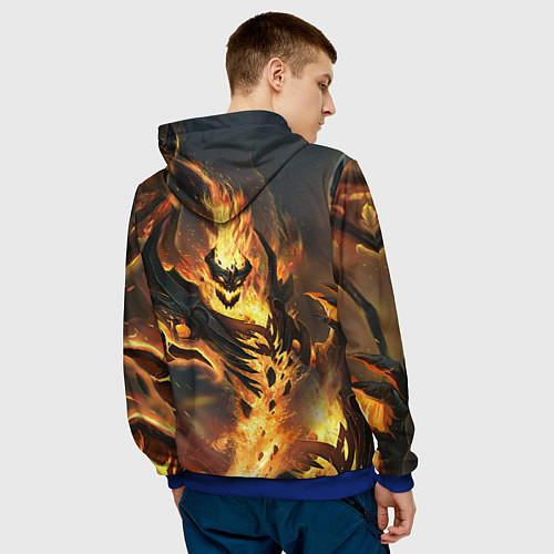 Мужская толстовка DOTA 2 SHADOW FIEND ТЕНЬ / 3D-Синий – фото 4