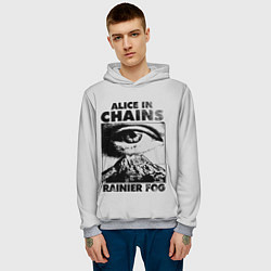 Толстовка-худи мужская Alice ine cains Eye, цвет: 3D-меланж — фото 2