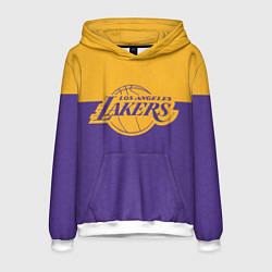 Толстовка-худи мужская LAKERS LINE HEXAGON SPORT, цвет: 3D-белый