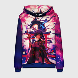 Мужская толстовка Шогун райден под деревом лисы Геншин Импакт