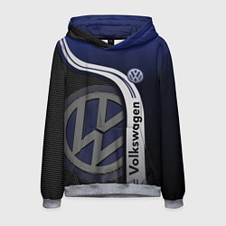 Толстовка-худи мужская Volkswagen Фольксваген, цвет: 3D-меланж