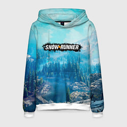 Мужская толстовка SnowRunner СноуРаннер логотип