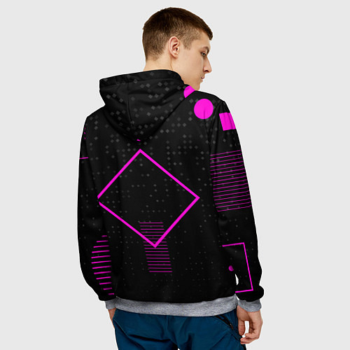 Мужская толстовка Squid Game Геометрические фигуры / 3D-Меланж – фото 4