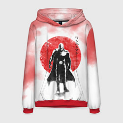 Мужская толстовка Сайтама красный дым One Punch-Man