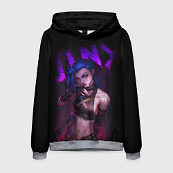 Мужская толстовка JINX ARCANE НАДПИСЬ LEAGUE OF LEGENDS