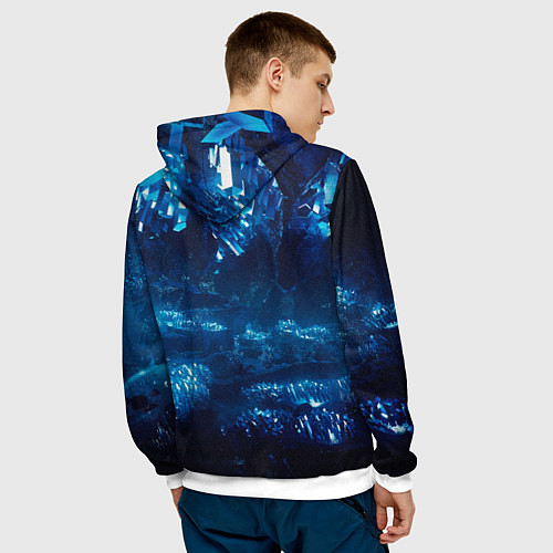 Мужская толстовка Deep Rock Galactic Gunner / 3D-Белый – фото 4