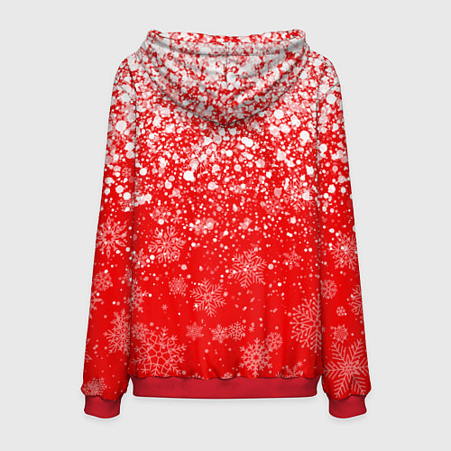 Мужская толстовка НОВОГОДНИЙ МАЙНКРАФТ, НОВЫЙ ГОД 2022, / 3D-Красный – фото 2