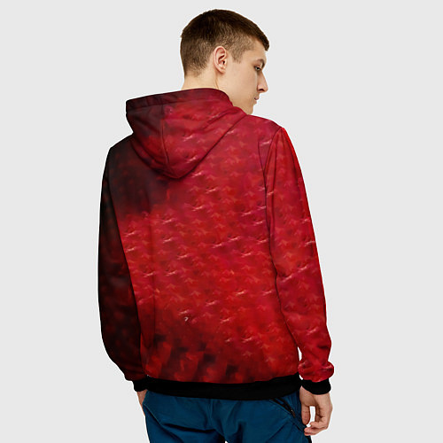 Мужская толстовка Симон - Гуррен-Лаганн / 3D-Черный – фото 4