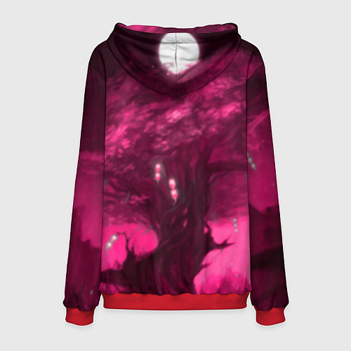 Мужская толстовка Розария Rosaria, Genshin Impact Геншин импакт / 3D-Красный – фото 2