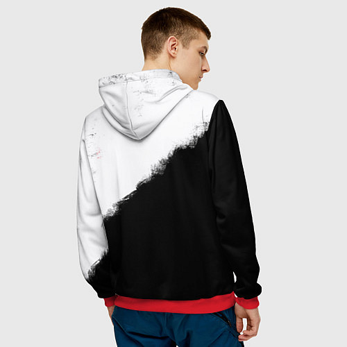 Мужская толстовка Обушки воробушки / 3D-Красный – фото 4