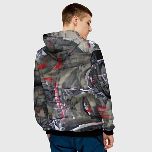 Мужская толстовка Возвращение сталкера / 3D-Черный – фото 4