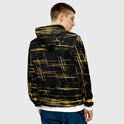 Мужская толстовка Bendy and the ink machine - Бенди / 3D-Белый – фото 4