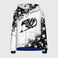 Толстовка-худи мужская ХВОСТ ФЕИ ЧЁРНЫЙ СИМВОЛ FAIRY TAIL BLACK, цвет: 3D-синий