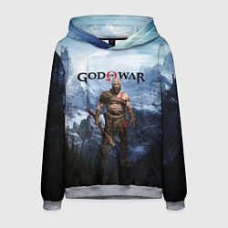 Толстовка-худи мужская Великий God of War Z, цвет: 3D-меланж