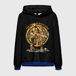 Толстовка-худи мужская Боевой робот Империума, цвет: 3D-синий