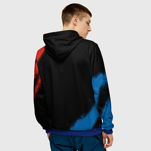 Мужская толстовка BMW BMW - Яркий / 3D-Синий – фото 4