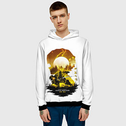 Толстовка-худи мужская Зенитцу Клинок демонов, цвет: 3D-черный — фото 2