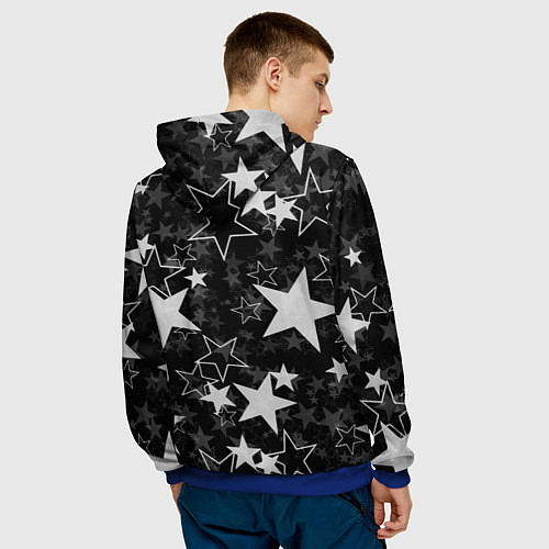 Мужская толстовка HEART BENDY AND THE INK MACHINE / 3D-Синий – фото 4