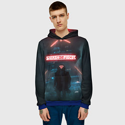 Толстовка-худи мужская Smash Into Pieces Big Bang Neon man, цвет: 3D-синий — фото 2