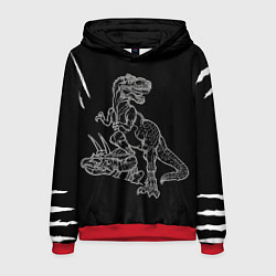 Мужская толстовка Тираннозавр Скелет