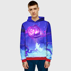 Толстовка-худи мужская Ori and the will of the wisps art, цвет: 3D-красный — фото 2