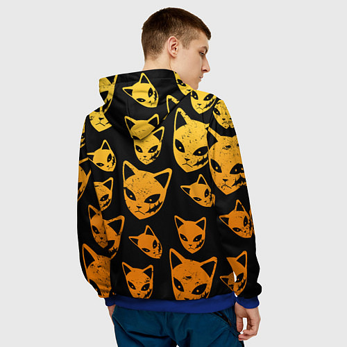 Мужская толстовка ЗЕНИЦУ ZENITSU СТИЛЬ ГРОМА / 3D-Синий – фото 4