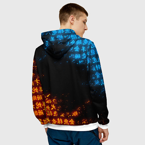 Мужская толстовка ОГНЕННЫЙ WALHALLA TEAM TOKYO REVENGERS / 3D-Белый – фото 4