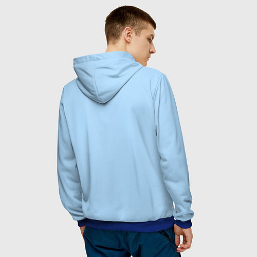 Мужская толстовка Я здесь! / 3D-Синий – фото 4