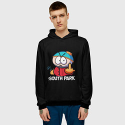 Толстовка-худи мужская Южный парк Эрик South Park, цвет: 3D-черный — фото 2