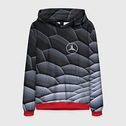 Толстовка-худи мужская Mercedes Benz pattern, цвет: 3D-красный