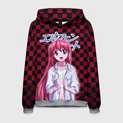 Толстовка-худи мужская Эльфийская песнь Люси, цвет: 3D-меланж