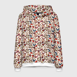 Мужская толстовка Россия паттерн светлый