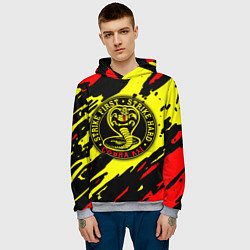 Толстовка-худи мужская Кобра Кай Kobra Kai, цвет: 3D-меланж — фото 2