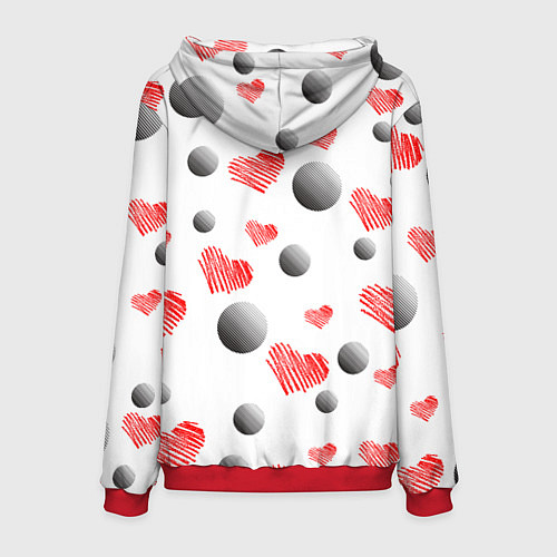 Мужская толстовка BOMB LOVE BENDY AND THE INK MACHINE / 3D-Красный – фото 2