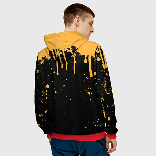 Мужская толстовка Bendy and the Ink Machine Бэнди чудовище / 3D-Красный – фото 4