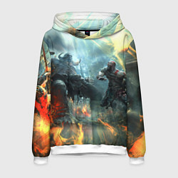 Толстовка-худи мужская God of War Fighting, цвет: 3D-белый