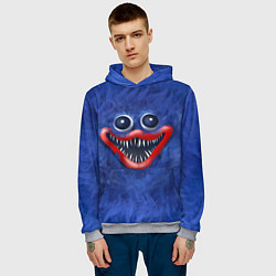 Толстовка-худи мужская Smile Huggy Wuggy, цвет: 3D-меланж — фото 2