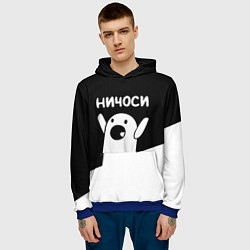 Толстовка-худи мужская Ничоси Nichosi, цвет: 3D-синий — фото 2