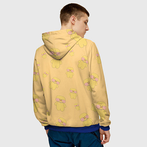 Мужская толстовка УТКА УТЯ ЛАЛАФАНФАН / 3D-Синий – фото 4