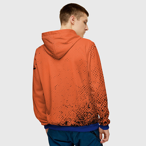 Мужская толстовка БАБЛ КВАС - БЛЕОН Арт / 3D-Синий – фото 4