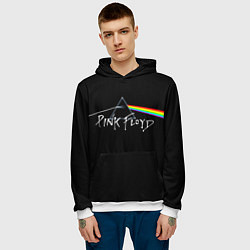 Толстовка-худи мужская PINK FLOYD - ПИНК ФЛОЙД, цвет: 3D-белый — фото 2