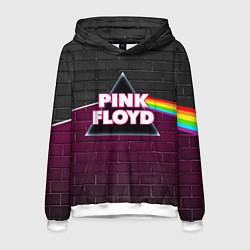 Толстовка-худи мужская PINK FLOYD ПИНК ФЛОЙД, цвет: 3D-белый