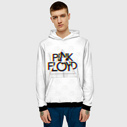 Толстовка-худи мужская PINK FLOYD LOGO ПИНК ФЛОЙД ГЛИТЧ, цвет: 3D-черный — фото 2
