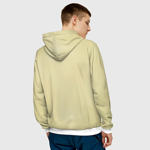 Мужская толстовка Снейк и Метал Гир / 3D-Белый – фото 4