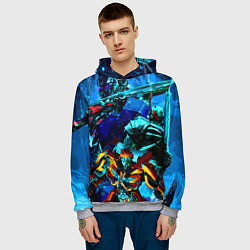 Толстовка-худи мужская Трансформеры Эпоха Истребления, цвет: 3D-меланж — фото 2