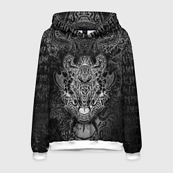 Толстовка-худи мужская ВАЛЬХАЛЛА - ОДИН, цвет: 3D-белый