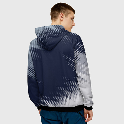 Мужская толстовка МЕРСЕДЕС Racing Яркий / 3D-Черный – фото 4