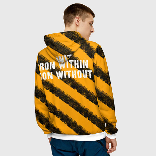 Мужская толстовка Iron within, Iron without / 3D-Белый – фото 4