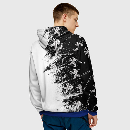 Мужская толстовка Peugeot Распылитель / 3D-Синий – фото 4