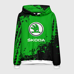 Мужская толстовка Skoda следы от шин